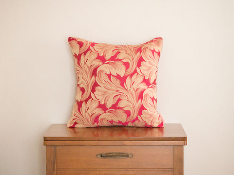 Baroque Scroll Valentines Day Pillow Cover