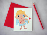 Cupid Valentine's Day Greeting Card