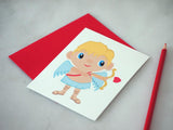 Cupid Valentine's Day Greeting Card
