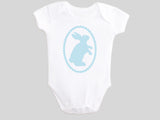Sky Blue Easter Bunny Rabbit Bodysuit from BubbleGumDish