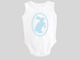 Sky Blue Easter Bunny Rabbit Bodysuit from BubbleGumDish