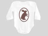 Chocolate Brown Easter Bunny Rabbit Bodysuit from BubbleGumDish