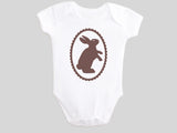 Chocolate Brown Easter Bunny Rabbit Bodysuit from BubbleGumDish