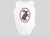 Chocolate Brown Easter Bunny Rabbit Bodysuit from BubbleGumDish