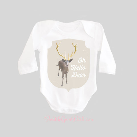 Oh Hello Dear Deer Shirt Long Sleeve