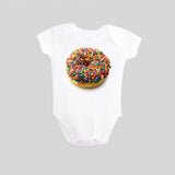 Donut with Sprinkles Long Sleeved Baby Bodysuit by BubbleGumDish