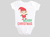 Christmas Elf Baby Bodysuit