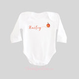 Personalized Name Pumpkin Baby Bodysuit