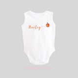 Personalized Name Pumpkin Baby Bodysuit