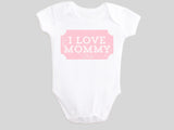 I Love Daddy Valentine's Day Baby Bodysuit