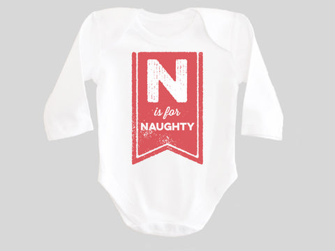 N is for Naughty Baby Bodysuit