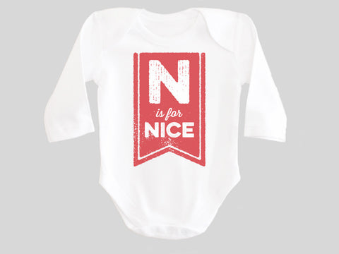 N is for Nice Baby Bodysuit