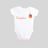 Pumpkin Calligraphy Baby Shirt