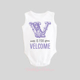 V is for Velcome Vampire Funny Halloween Shirt
