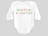 Christmas is Sew Fun Baby Bodysuit