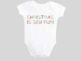 Christmas is Sew Fun Baby Bodysuit