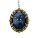 Binx 3 - Black Cat Pendant Necklace