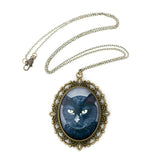 Binx 5 - Black Cat Pendant Necklace