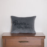 Beware Dog Hair Pillow Cover