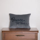 Beware Pet Hair Pillow Cover