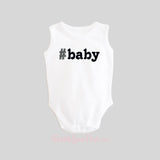 Hashtag Baby Bodysuit Sleeveless Tank BubbleGumDish