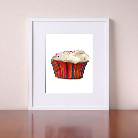 Cupcake Kitchen Decor - Cupcake Art - Giclee Print by BubbleGumDish