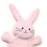 Flat Little Bunny Rabbit in Pink by BubbleGumDish