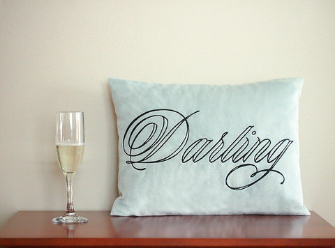 Darling Embroidered Pillow