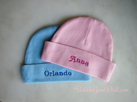 Personalized Baby Hat with Custom Embroidery Baby Name