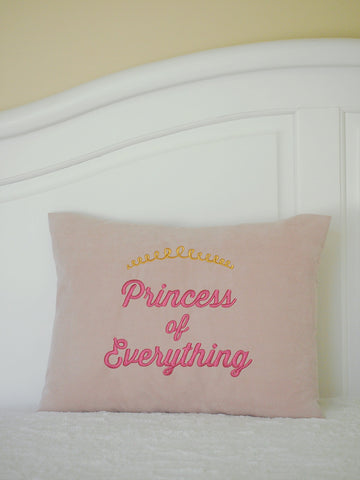 Princess of Everything Pillow Cover by BubbleGumDish.com