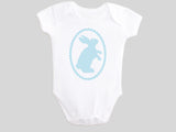 Sky Blue Easter Bunny Rabbit Bodysuit from BubbleGumDish