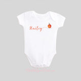 Personalized Name Pumpkin Baby Bodysuit