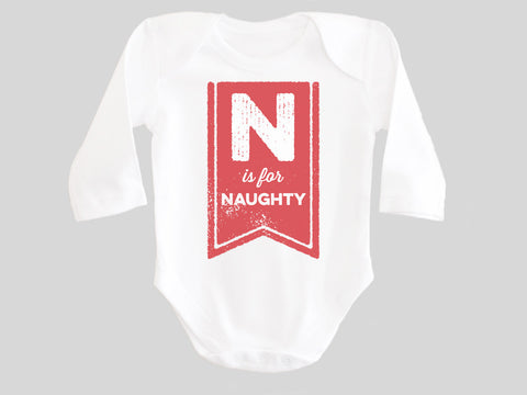 N is for Naughty Baby Bodysuit