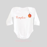 Pumpkin Calligraphy Baby Shirt