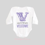 V is for Velcome Vampire Funny Halloween Shirt