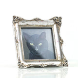 Binx 5 - Mini Black Cat Fine Art Print - Framed 3" x 3"