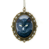 Binx 5 - Black Cat Pendant Necklace