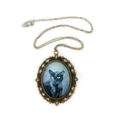 Binx 1 - Black Cat Pendant Necklace