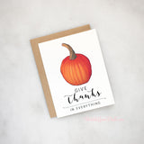 Give Thanks in Everything Thanksgiving Greeting Card A2